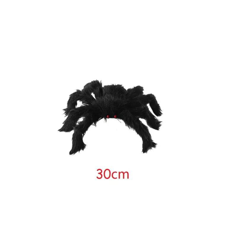 Stora Svarta Spindeln Halloween Festdekoration | Veska 30cm