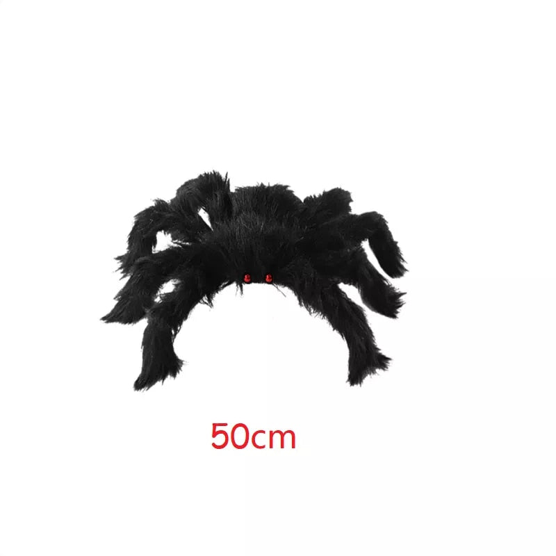 Stora Svarta Spindeln Halloween Festdekoration | Veska 50cm