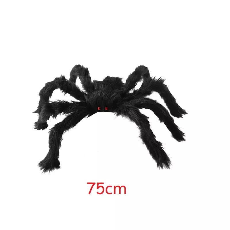 Stora Svarta Spindeln Halloween Festdekoration | Veska 75cm