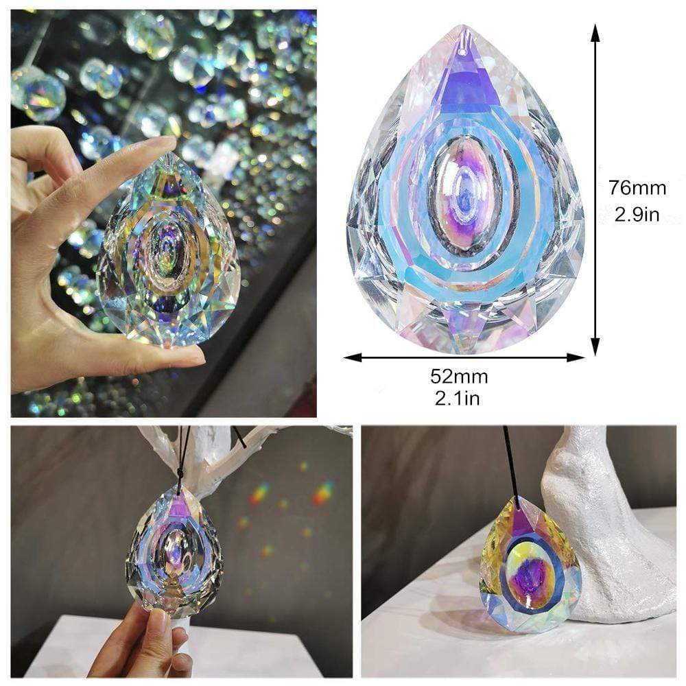 Stort Hängande Kristall Prisma Ornament | Veska