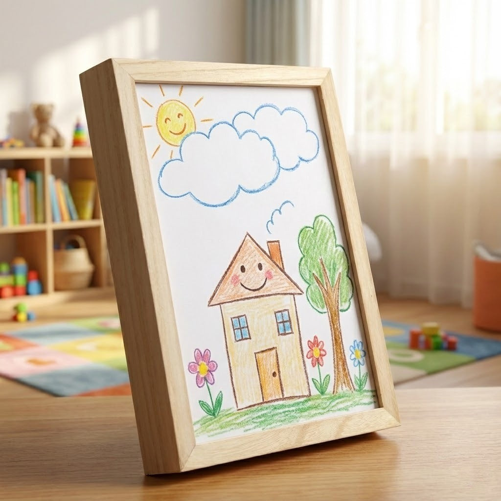 Story Maker Trä Barns Ritdisplay Ram | Veska Pine
