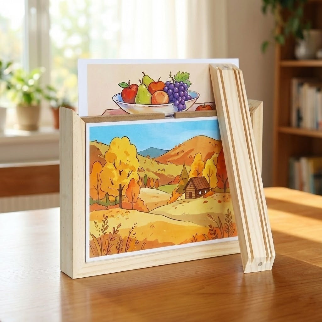 Story Maker Trä Barns Ritdisplay Ram | Veska