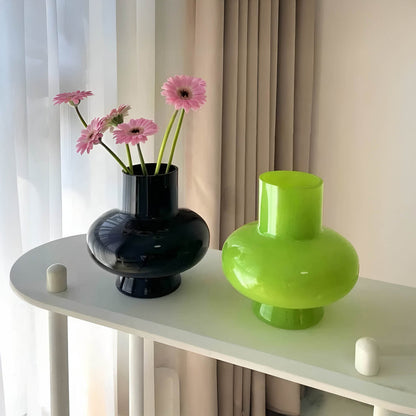 Subtil Rund Glas Vasen | Veska