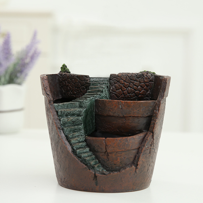 Suckulent Dekorativ Veskaomkruka för Mini Trädgård Bonsai Växtkruka för Mikro Landskap och Trädgård | Veska DY1834