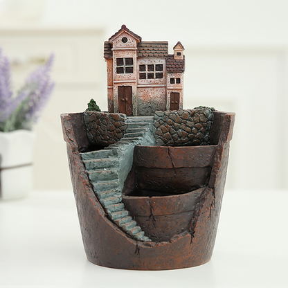 Suckulent Dekorativ Veskaomkruka för Mini Trädgård Bonsai Växtkruka för Mikro Landskap och Trädgård | Veska DY1837
