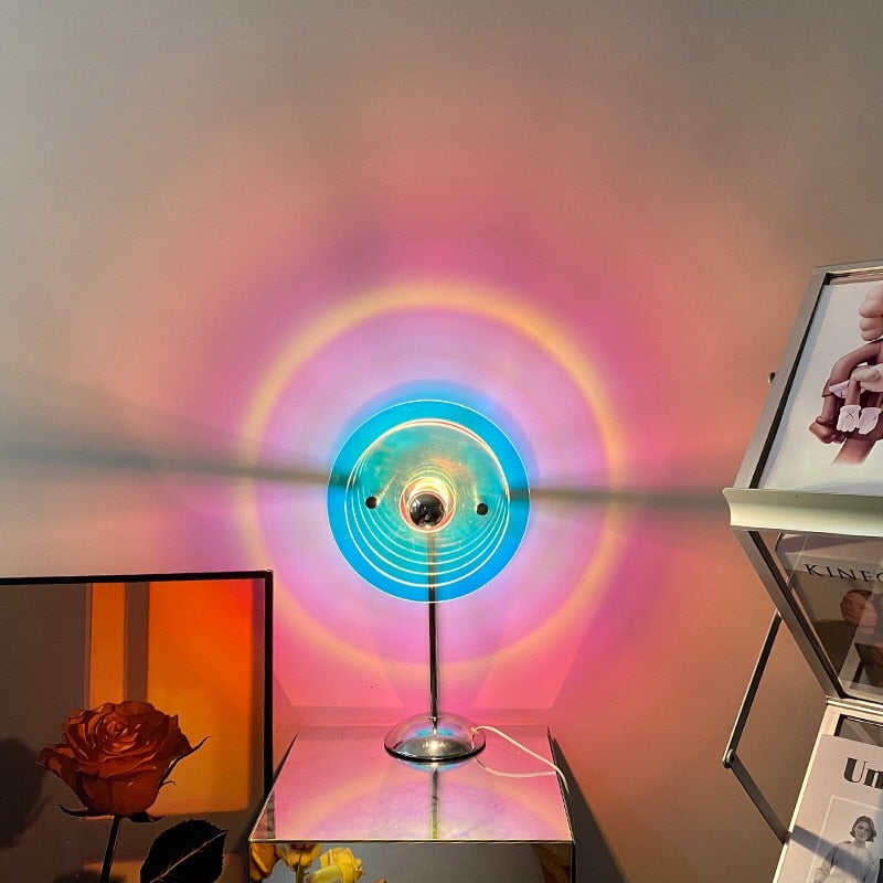 Sunset Atmosfär Regnbåge Bordslampa | Veska Färgglad