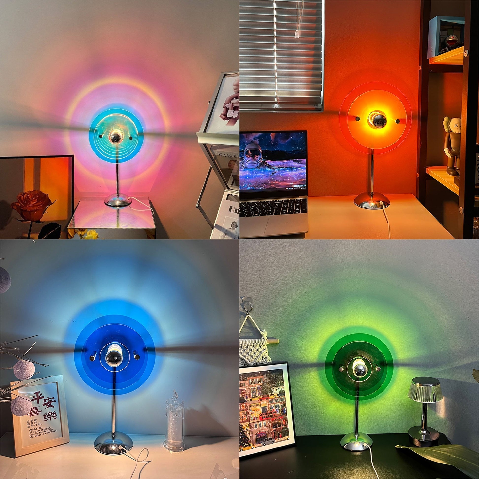 Sunset Atmosfär Regnbåge Bordslampa | Veska