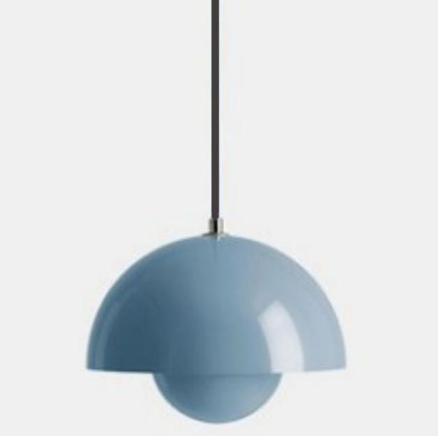 Suspension Auroraglo V2 - Modern lampa i form av en Veskaomkruka för sovrum, LED belysning, skandinavisk design | Veska Blå 23CM*16CM