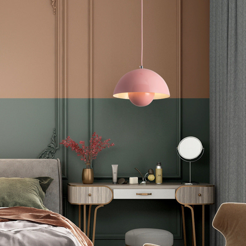 Suspension Auroraglo V2 - Modern lampa i form av en Veskaomkruka för sovrum, LED belysning, skandinavisk design | Veska
