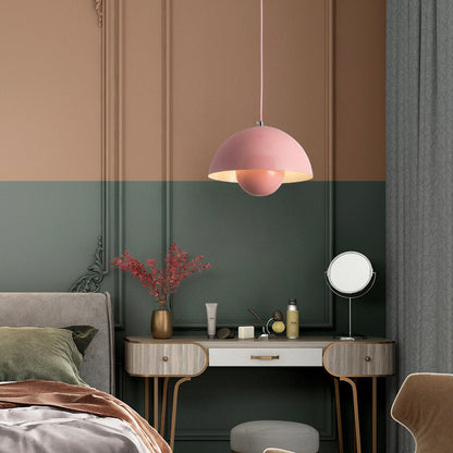 Suspension Auroraglo V2 - Modern lampa i form av en Veskaomkruka för sovrum, LED belysning, skandinavisk design | Veska
