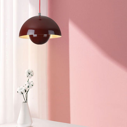 Suspension Auroraglo V2 - Modern lampa i form av en Veskaomkruka för sovrum, LED belysning, skandinavisk design | Veska