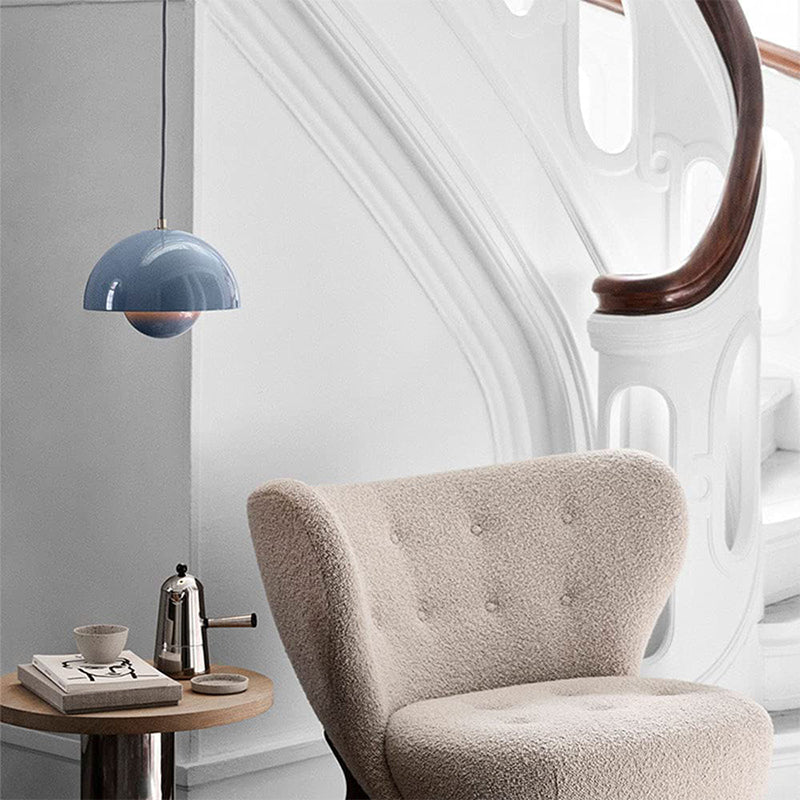 Suspension Auroraglo V2 - Modern lampa i form av en Veskaomkruka för sovrum, LED belysning, skandinavisk design | Veska
