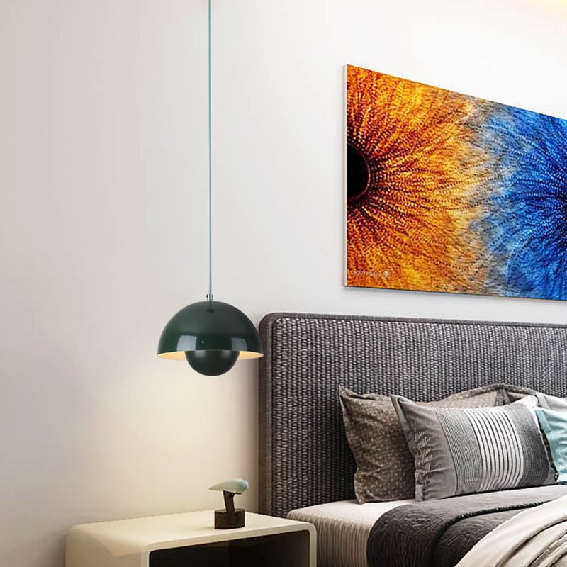 Suspension Auroraglo V2 - Modern lampa i form av en Veskaomkruka för sovrum, LED belysning, skandinavisk design | Veska