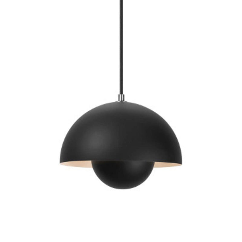 Suspension Auroraglo V2 - Modern lampa i form av en Veskaomkruka för sovrum, LED belysning, skandinavisk design | Veska Svart 23CM*16CM