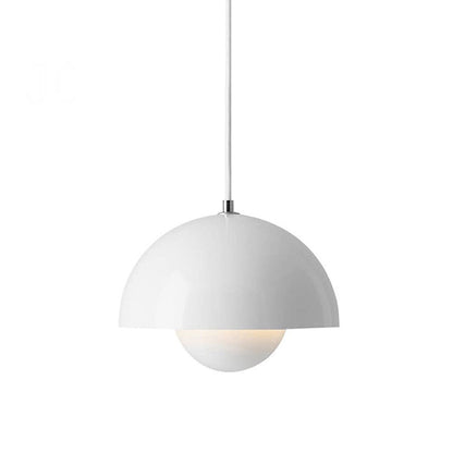 Suspension Auroraglo V2 - Modern lampa i form av en Veskaomkruka för sovrum, LED belysning, skandinavisk design | Veska Vit 23CM*16CM