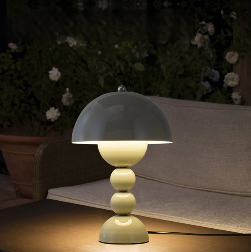 Svamp Dimbar LED Bordslampa | USB Uppladdningsbar | Veska