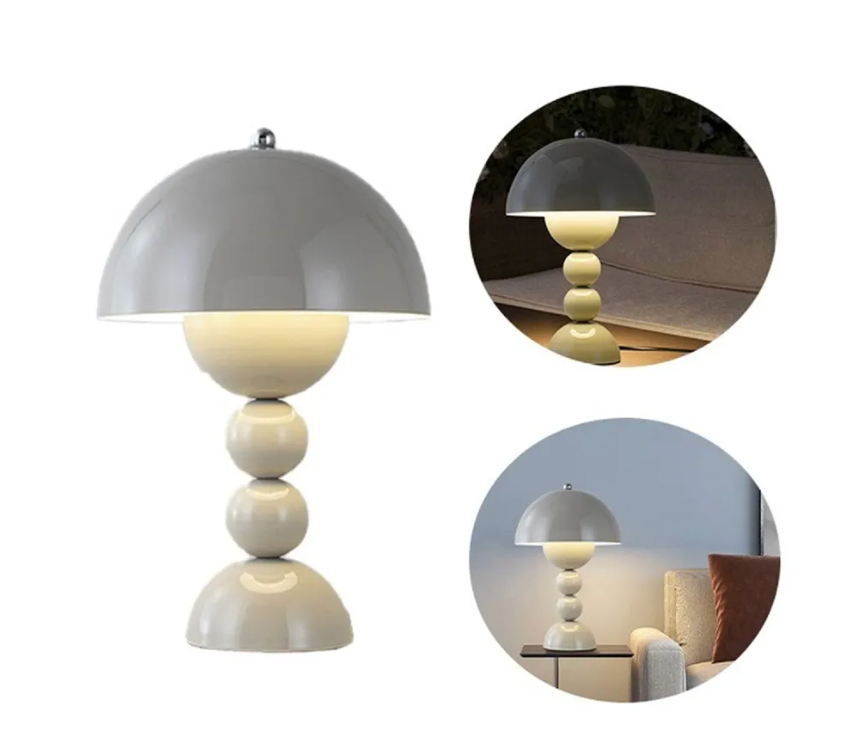 Svamp Dimbar LED Bordslampa | USB Uppladdningsbar | Veska