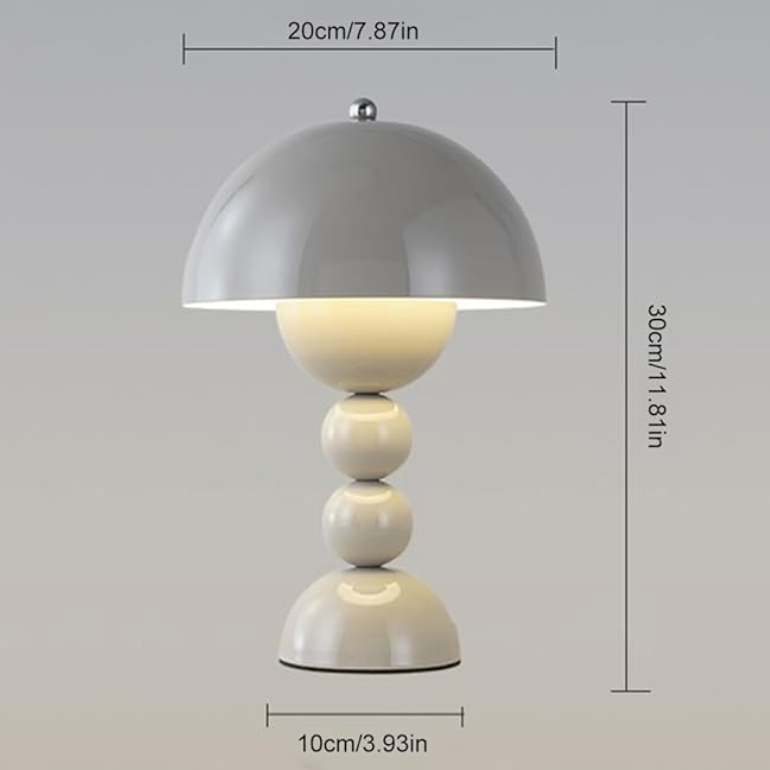 Svamp Dimbar LED Bordslampa | USB Uppladdningsbar | Veska