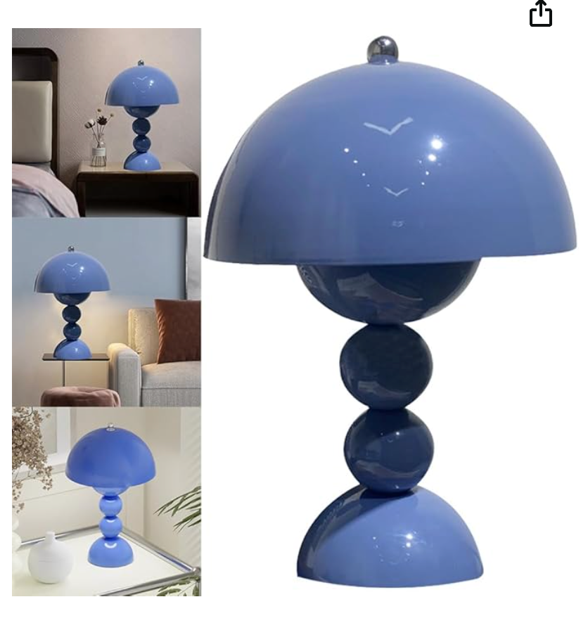 Svamp Dimbar LED Bordslampa | USB Uppladdningsbar | Veska