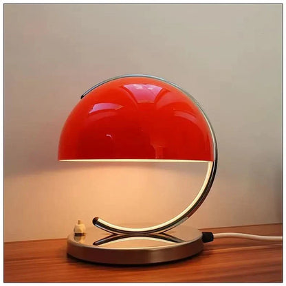 Svamp Glas Bordlampa i Dansk Stil | Veska Röd