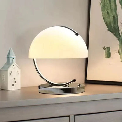Svamp Glas Bordlampa i Dansk Stil | Veska Vit