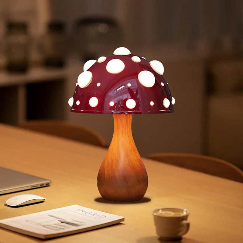 Svamp Lampa | Veska Träbas