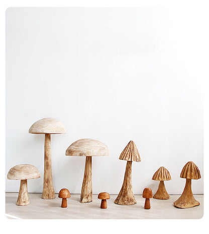 Svamp Solid Wood Skulptur Heminredning | Veska