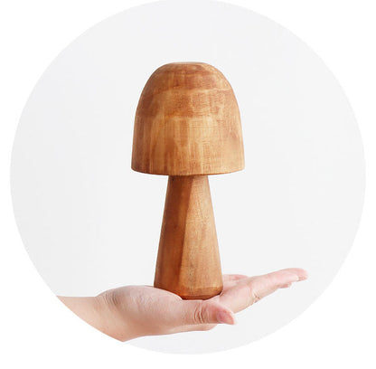 Svamp Solid Wood Skulptur Heminredning | Veska
