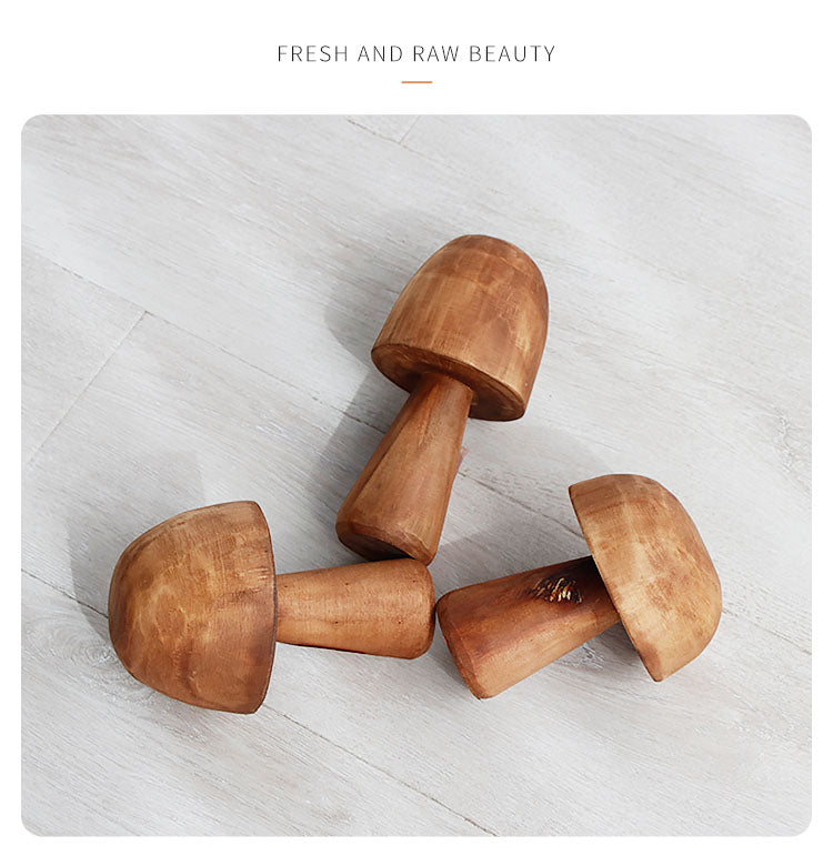 Svamp Solid Wood Skulptur Heminredning | Veska