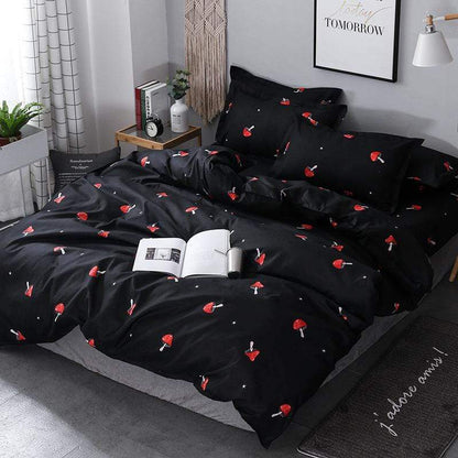 Svamptryck Duvet Set 3 delar | Veska