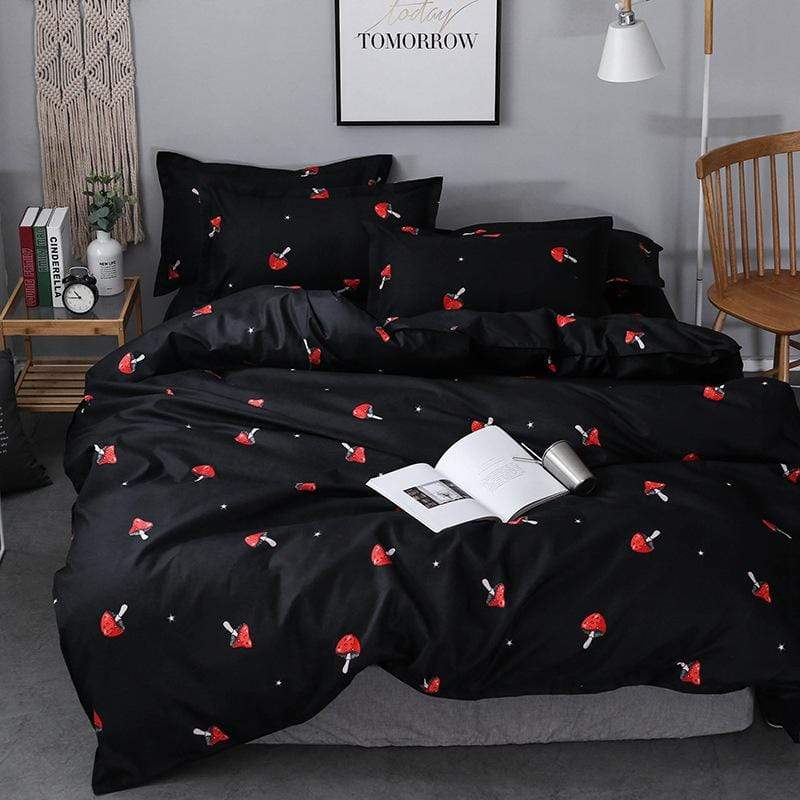 Svamptryck Duvet Set 3 delar | Veska