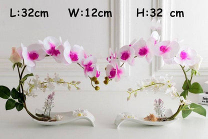 Syntetiska fjärilsorkidéer blomsteruppsättning | Veska