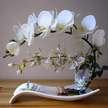 Syntetiska fjärilsorkidéer blomsteruppsättning | Veska