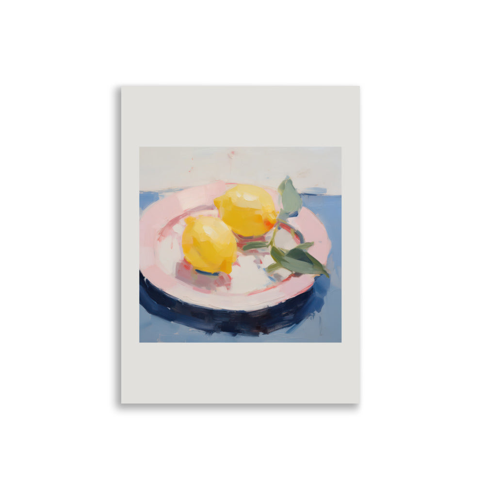 Tallrik med citroner | Veska 30×40 cm
