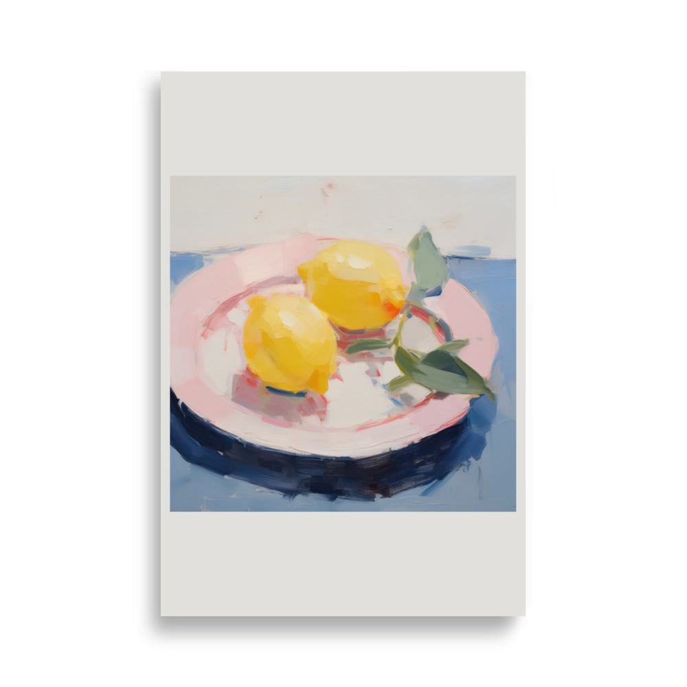 Tallrik med citroner | Veska 61×91 cm