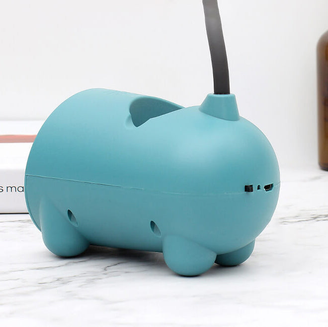 Tecknad Kreativ Kanin LED Touch USB Penna Hållare Skrivbordslampa | Veska