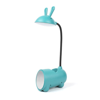 Tecknad Kreativ Kanin LED Touch USB Penna Hållare Skrivbordslampa | Veska