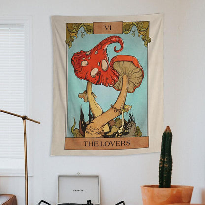 The Lovers Tarot Kort Tapestry | Veska