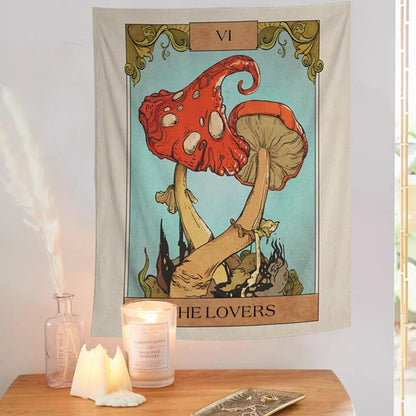 The Lovers Tarot Kort Tapestry | Veska