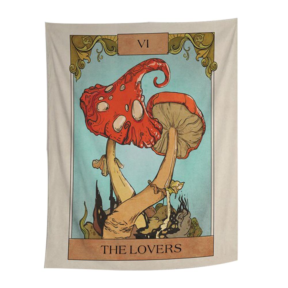 The Lovers Tarot Kort Tapestry | Veska 230x180cm 90.5"x70.8"