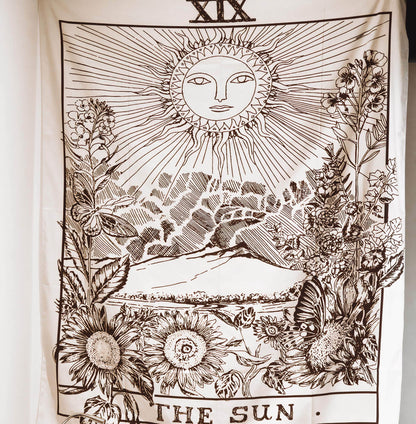 The Sun Tarot Card Tapestry | Veska