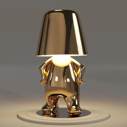 Thinker Liten Guld Man Bordslampa | Veska Stående C