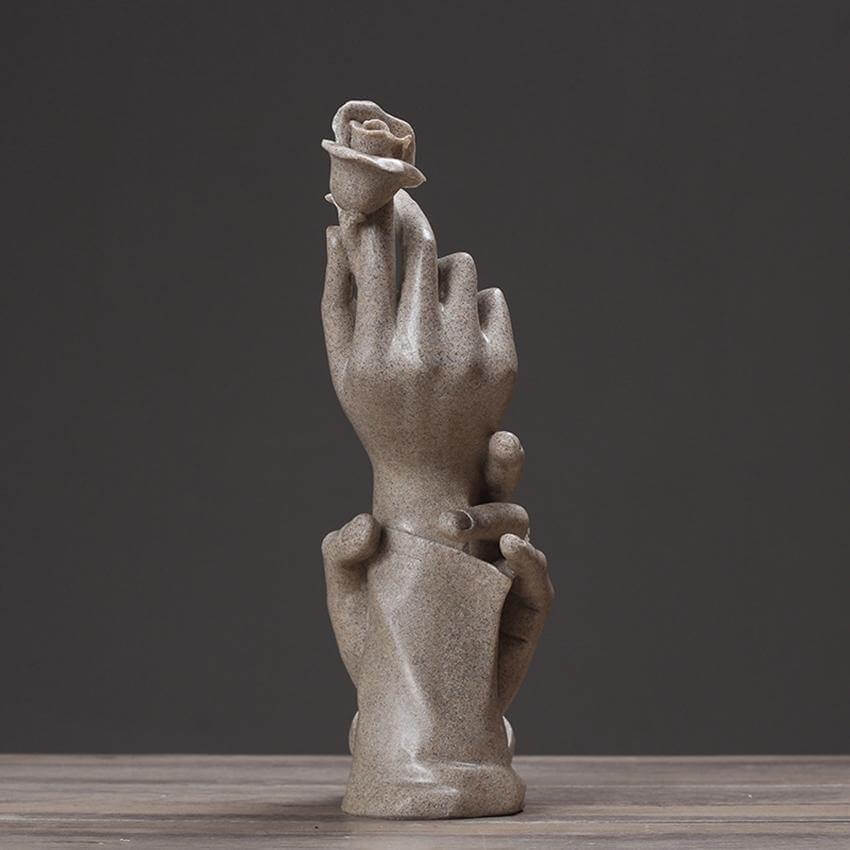 Tillsammans Kärlek Ros Statue | Veska