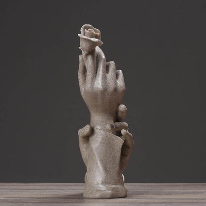 Tillsammans Kärlek Ros Statue | Veska