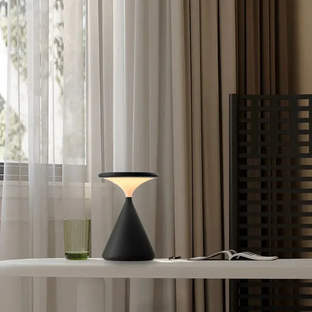 Timformad Sladdlös LED Bordslampa med Touch Dimmer | Veska