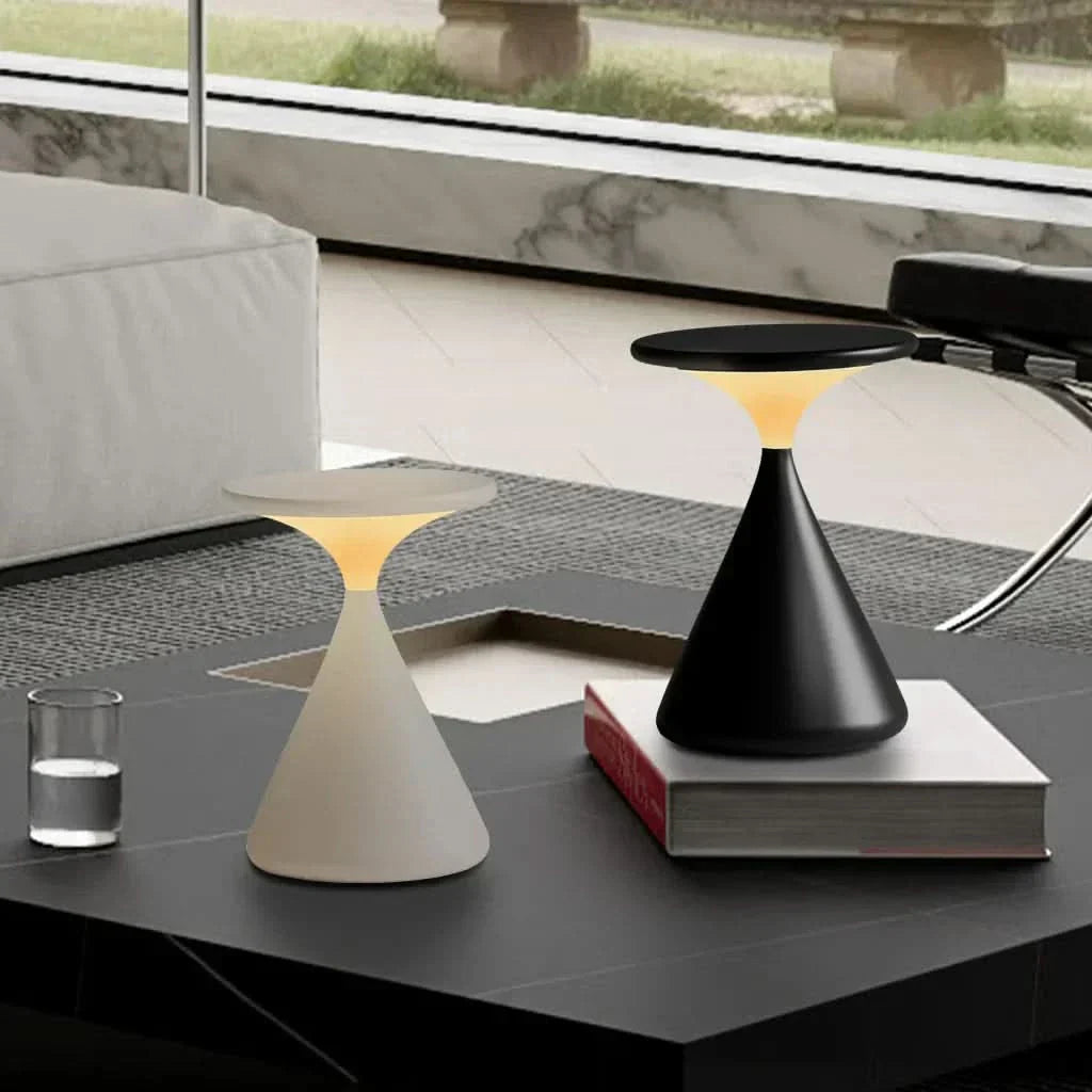 Timformad Sladdlös LED Bordslampa med Touch Dimmer | Veska