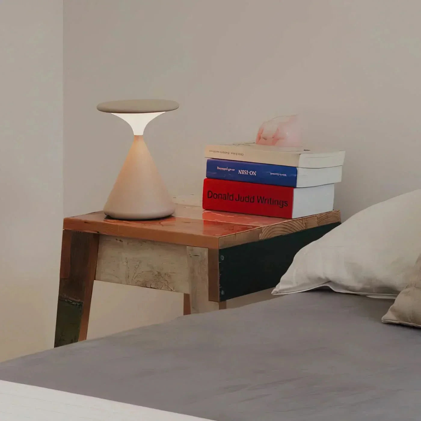 Timformad Sladdlös LED Bordslampa med Touch Dimmer | Veska