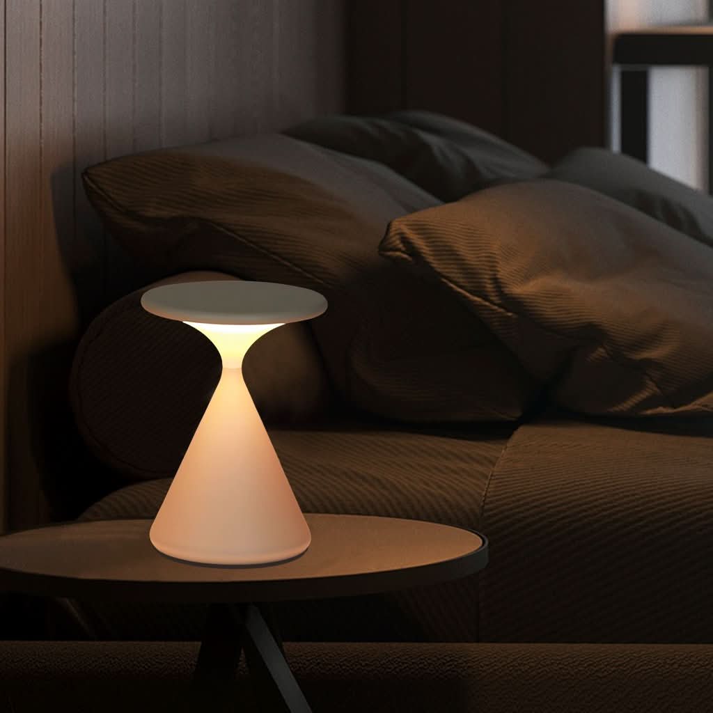 Timformad Sladdlös LED Bordslampa med Touch Dimmer | Veska