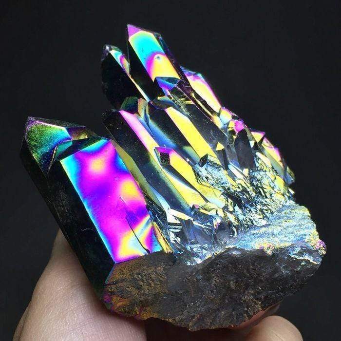Titanium Rainbow Quartz Kristallkluster | Veska