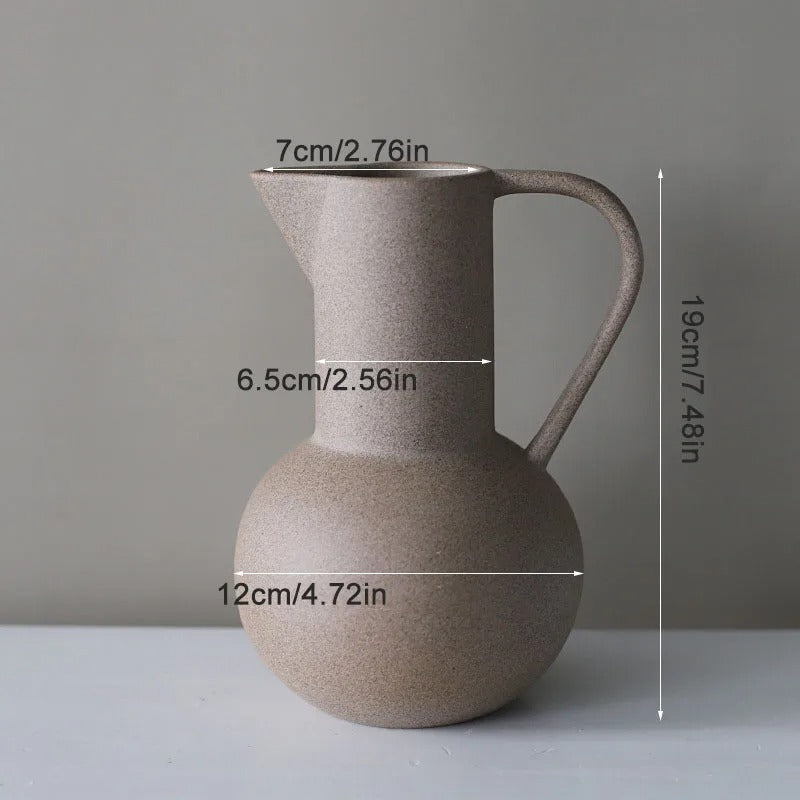 TonAura - Keramisk vas med satinfinish | Veska Tontopf vas
